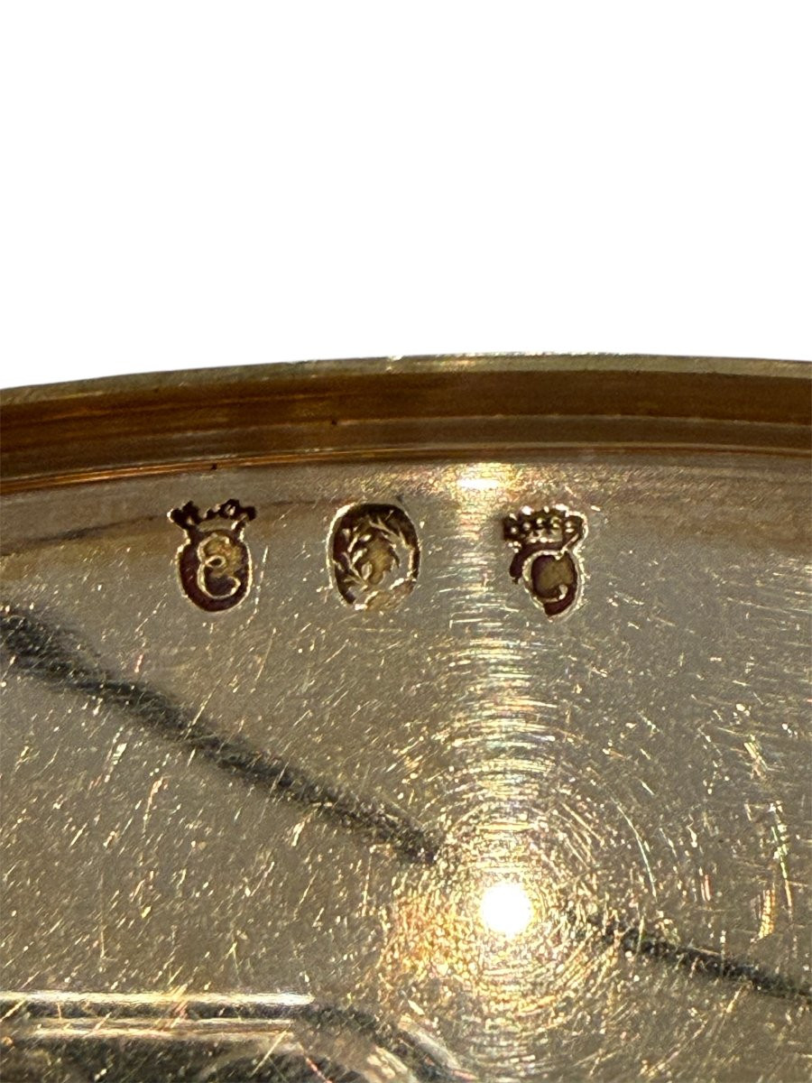 Tabacchiera ovale in oro con smalto figurato, Francia, fine XVIII – inizi XIX secolo-photo-5