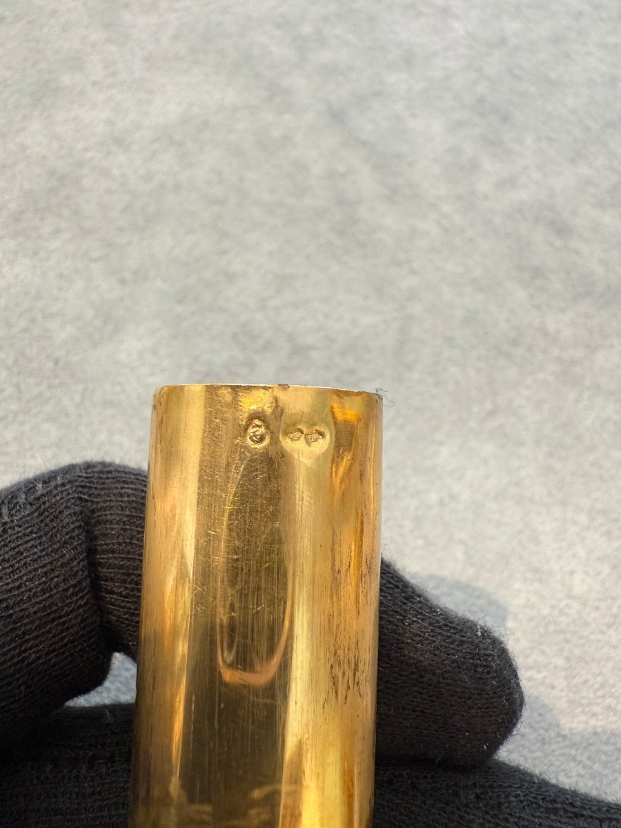 Etui “nécessaire à écrire” in oro inciso e guilloché-photo-2