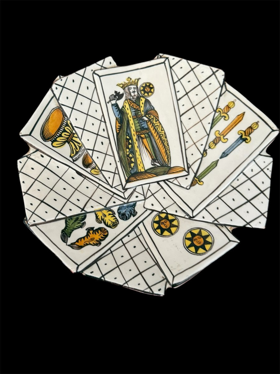 Coppia di piatti in maiolica ligure-photo-3