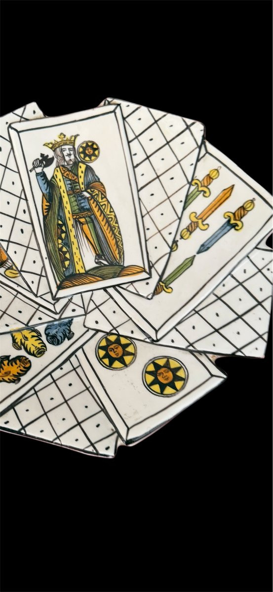 Coppia di piatti in maiolica ligure-photo-4