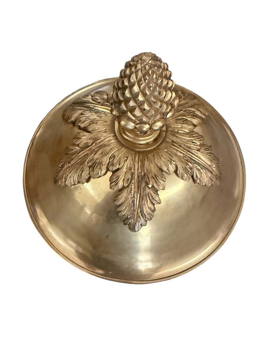 Coppia di vasi francesi in porcellana “sangue di bue” con montature in bronzo dorato, XIX secol-photo-3