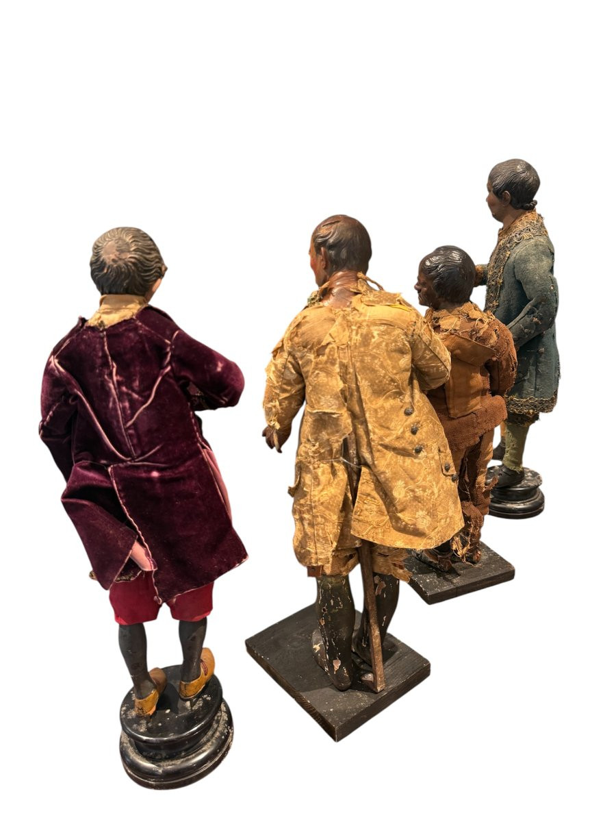 Gruppo di quattro pastori napoletani  Napoli, XVIII secolo-photo-2