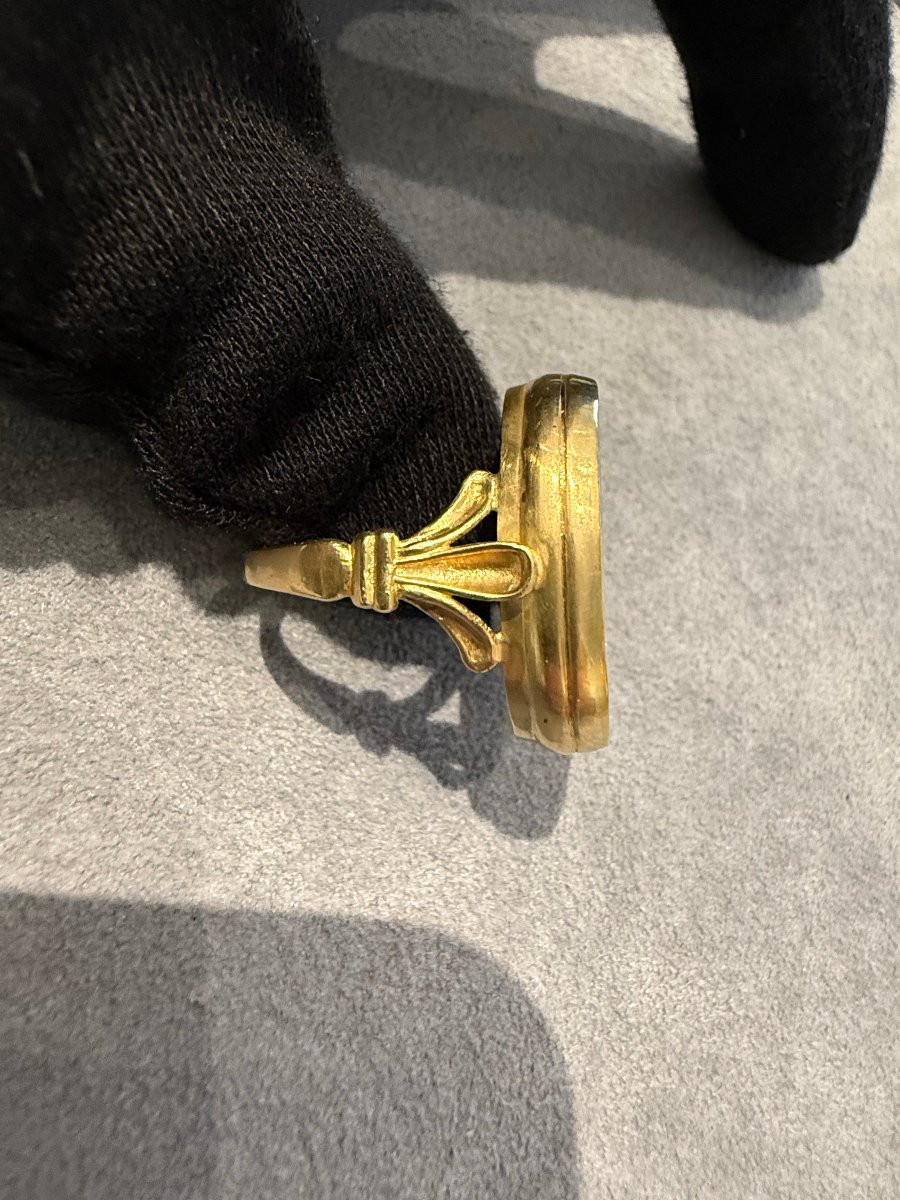 Anello in oro con micromosaico, Roma, fine XVIII secolo, attribuito a Giacomo Raffaelli-photo-4