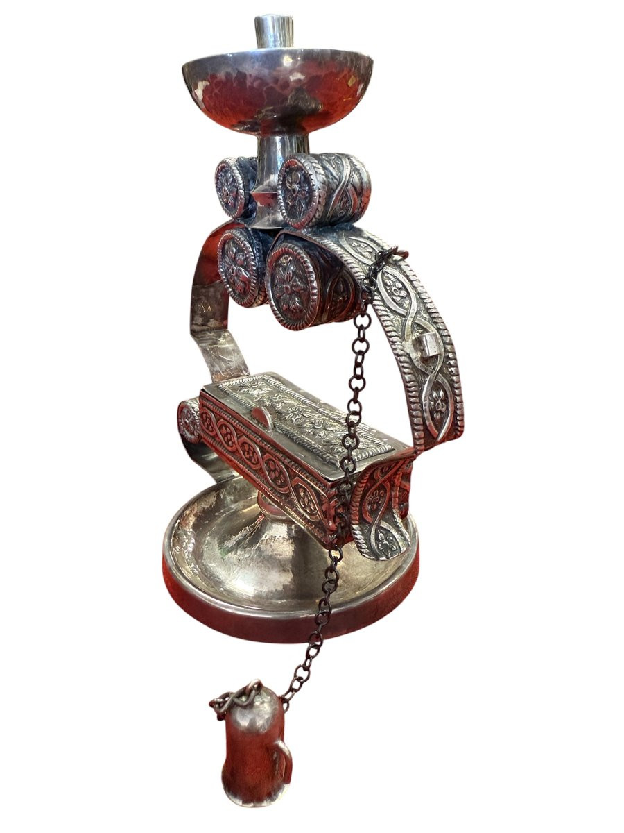 Accendino rituale ebraico in argento-photo-2