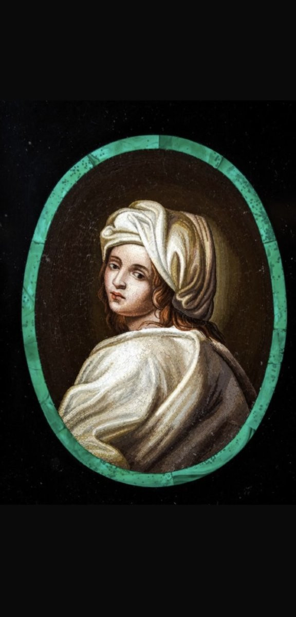 Micromosaico raffigurante Beatrice Cenci, XIX secolo-photo-3