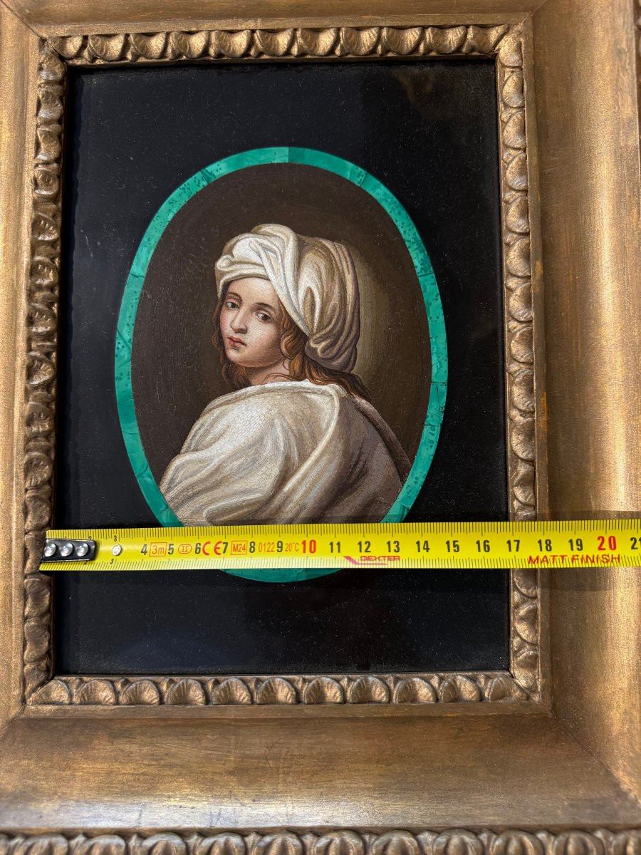Micromosaico raffigurante Beatrice Cenci, XIX secolo-photo-2