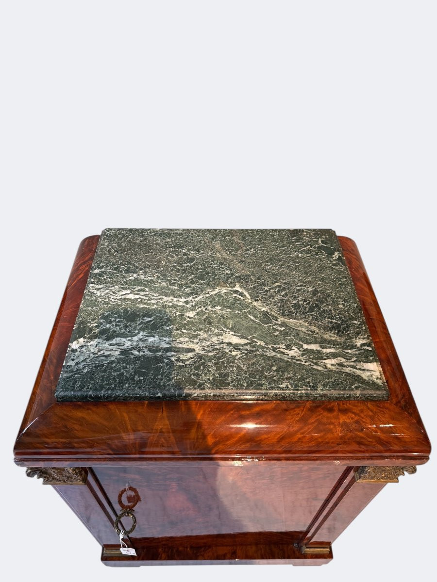 Coppia di comodini francesi in radica di tuia, XIX secolo-photo-2