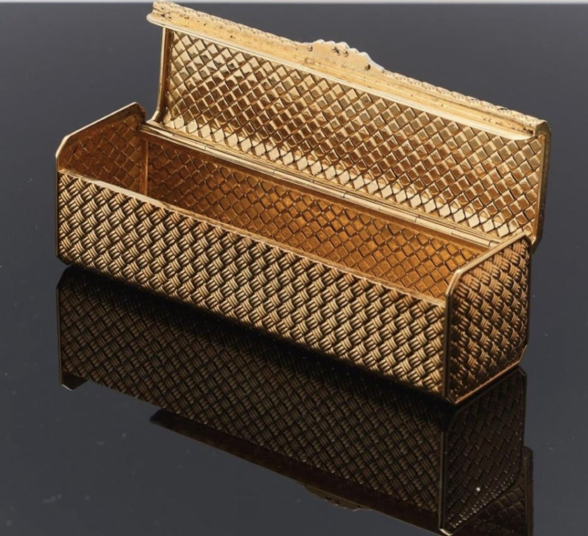 Tabacchiera francese in oro 18 carati-photo-3