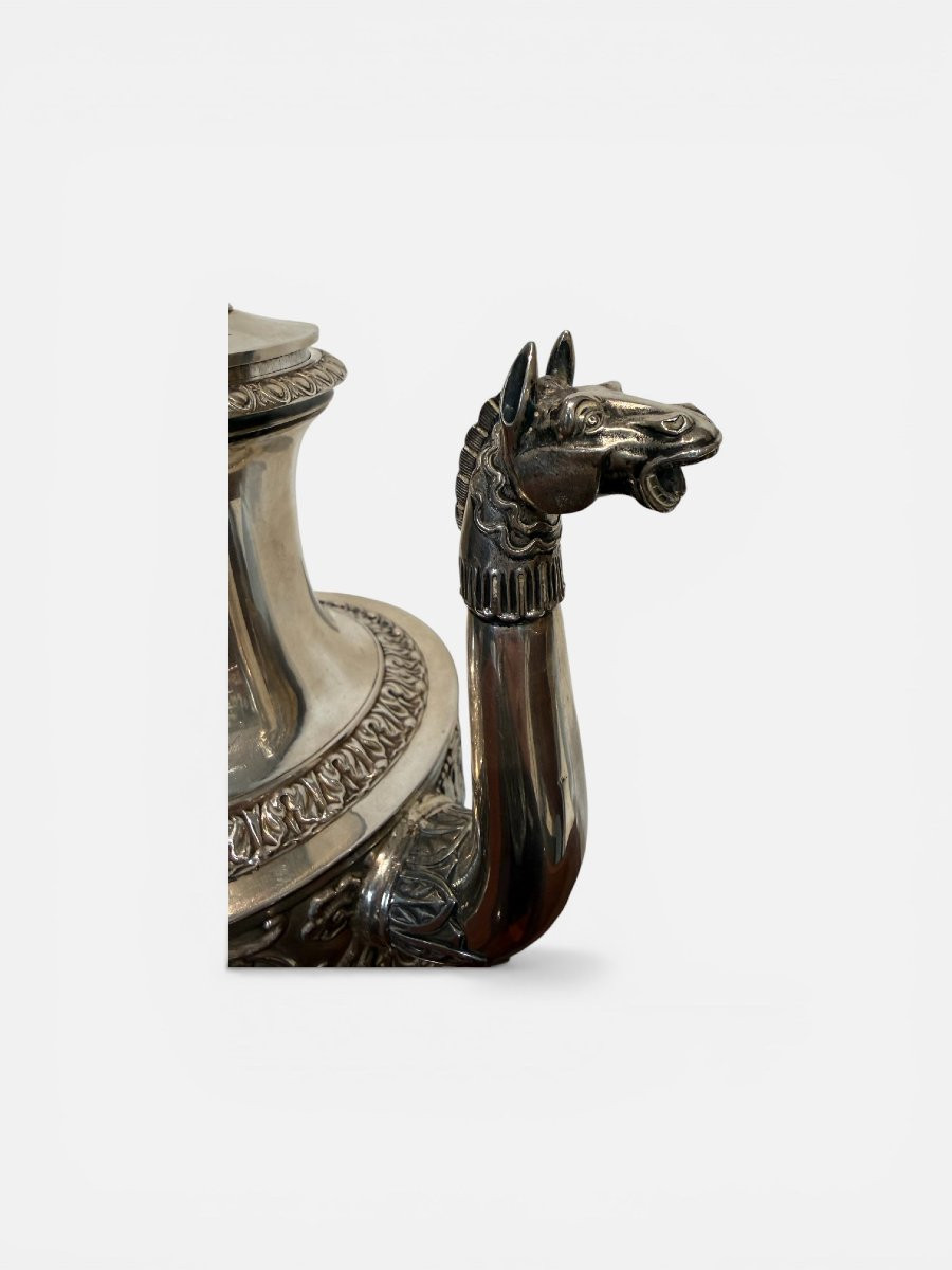 Caffettiera in argento di Pietro Borrani, Torino, circa 1840-photo-2