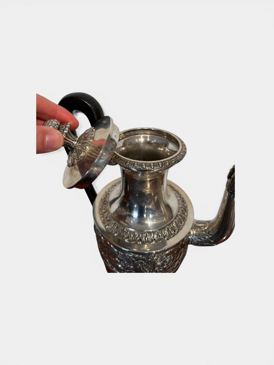 Caffettiera in argento di Pietro Borrani, Torino, circa 1840-photo-4