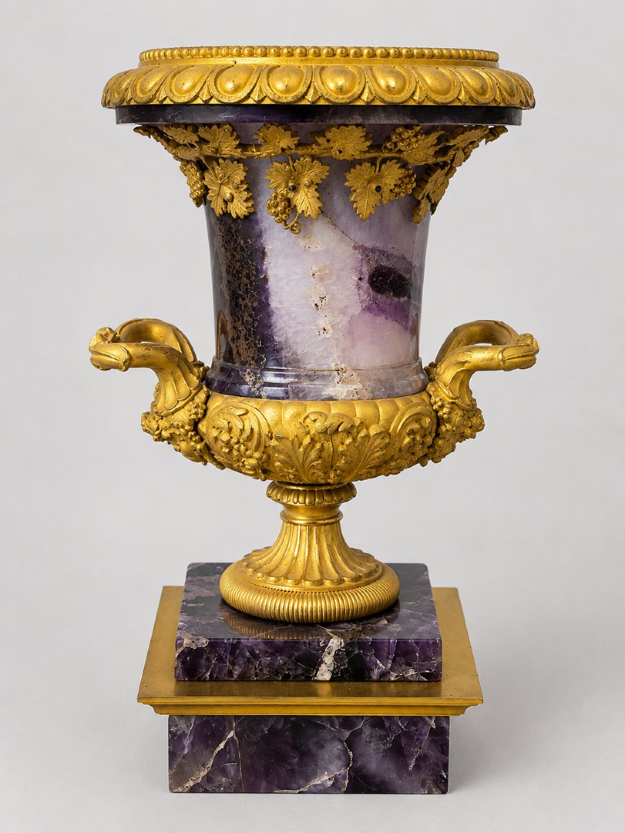 Coppia di cassolette in Blue John e bronzo dorato, attribuibili a Pierre-Philippe Thomire-photo-3