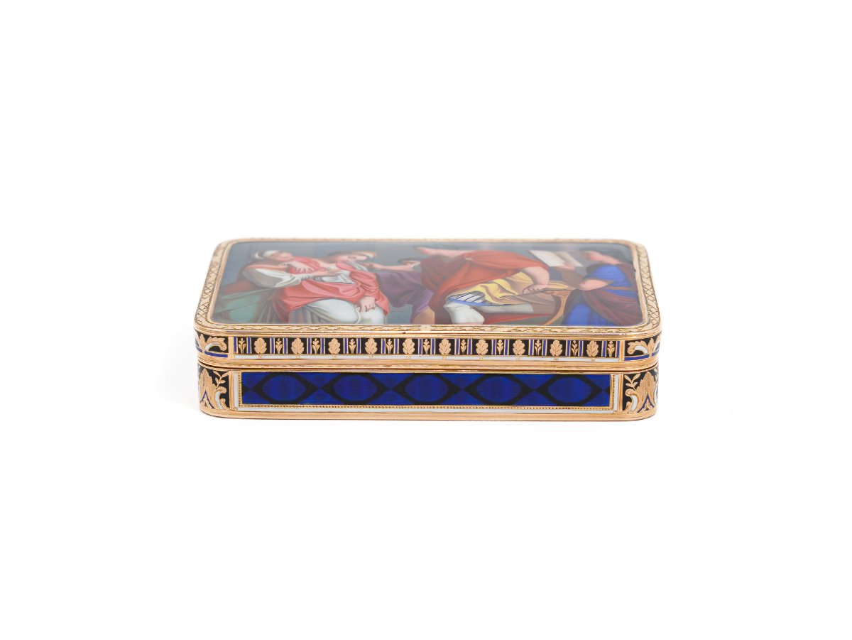 Tabacchiera in oro e smalti policromi, Jean George Rémond & Compagnie, Ginevra, 1804–1811-photo-2