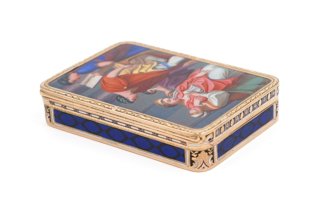 Tabacchiera in oro e smalti policromi, Jean George Rémond & Compagnie, Ginevra, 1804–1811-photo-3