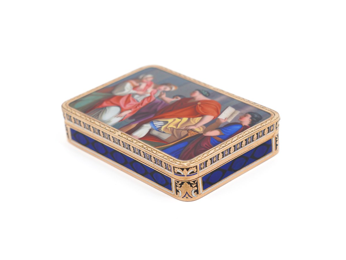 Tabacchiera in oro e smalti policromi, Jean George Rémond & Compagnie, Ginevra, 1804–1811-photo-4
