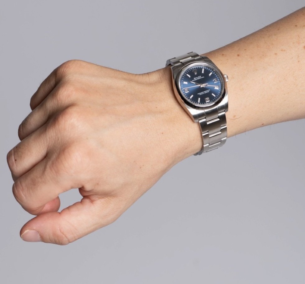 Rolex Oyster Perpetual 34 mm – Quadrante Blu 3-6-9