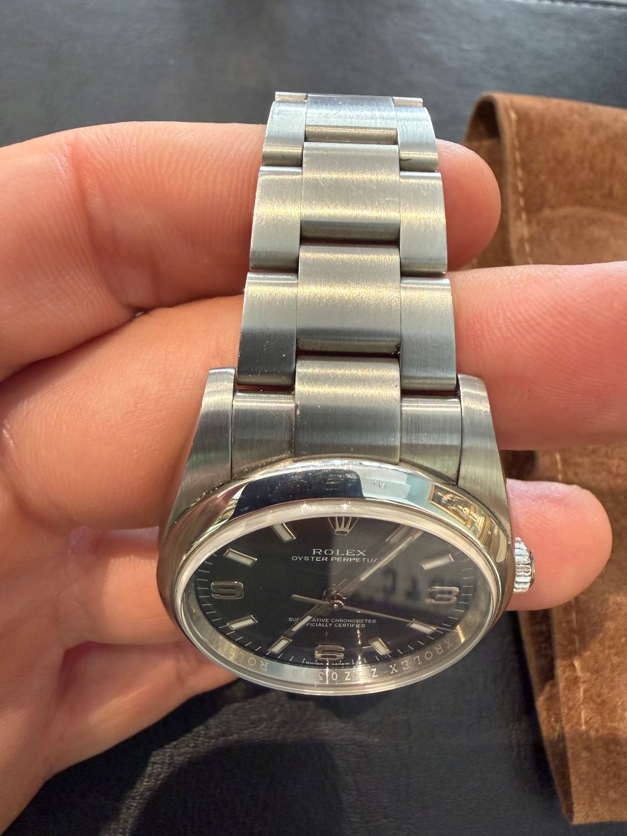 Rolex Oyster Perpetual 34 – Quadrante Blu 3-6-9-photo-2