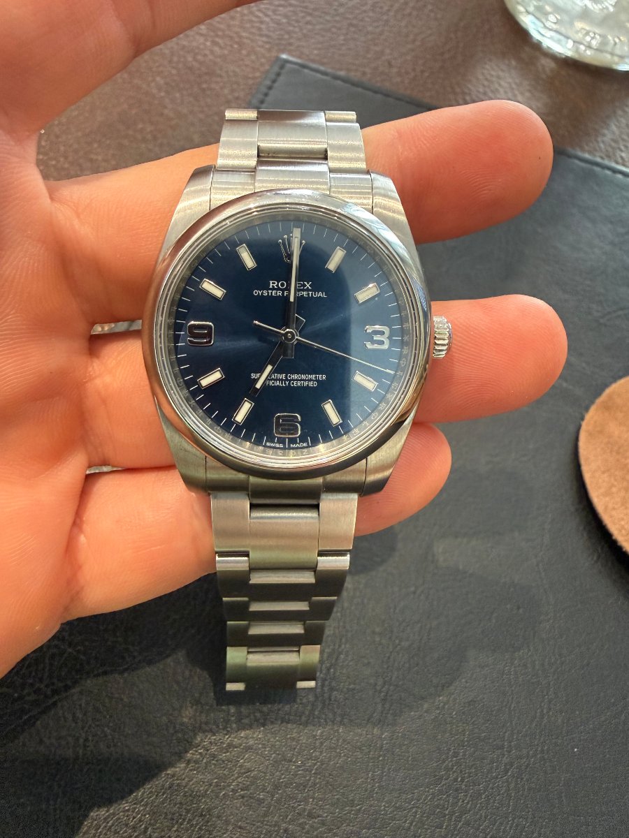 Rolex Oyster Perpetual 34 – Quadrante Blu 3-6-9