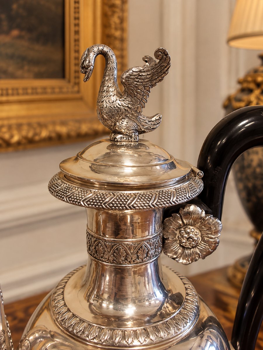 Caffettiera in argento di Emanuele Caber – Milano, circa 1820-photo-2