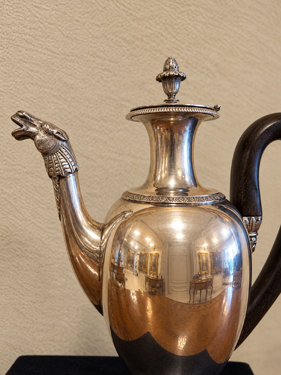 Caffettiera in argento di Emanuele Caber – Milano, circa 1820-photo-2