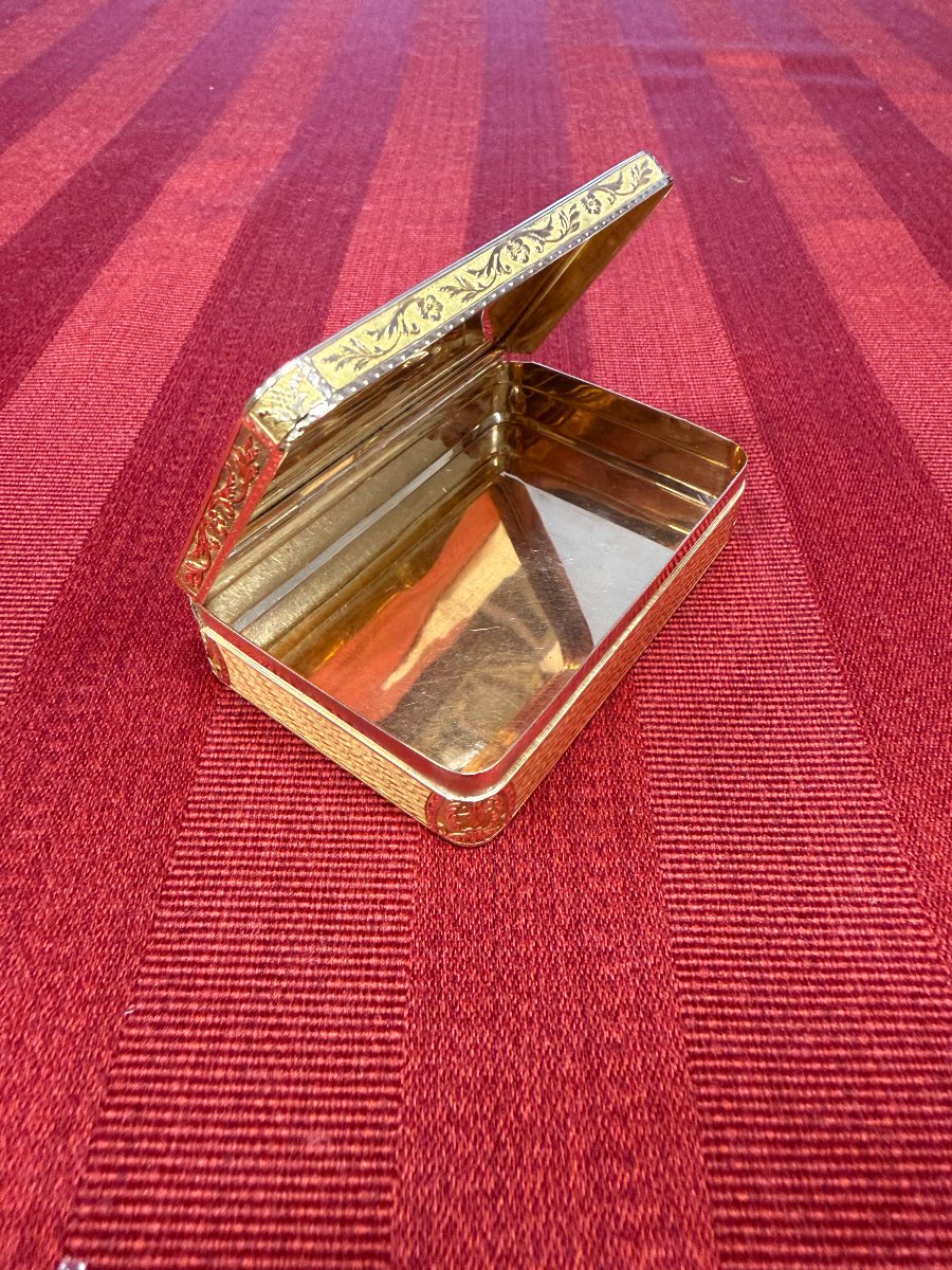 Tabacchiera francese in oro 18 carati-photo-3