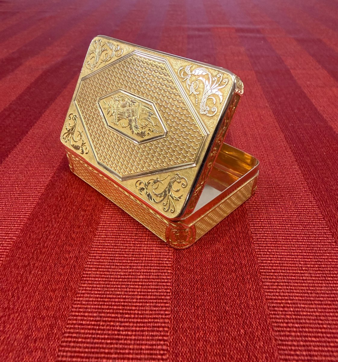 Tabacchiera francese in oro 18 carati-photo-1