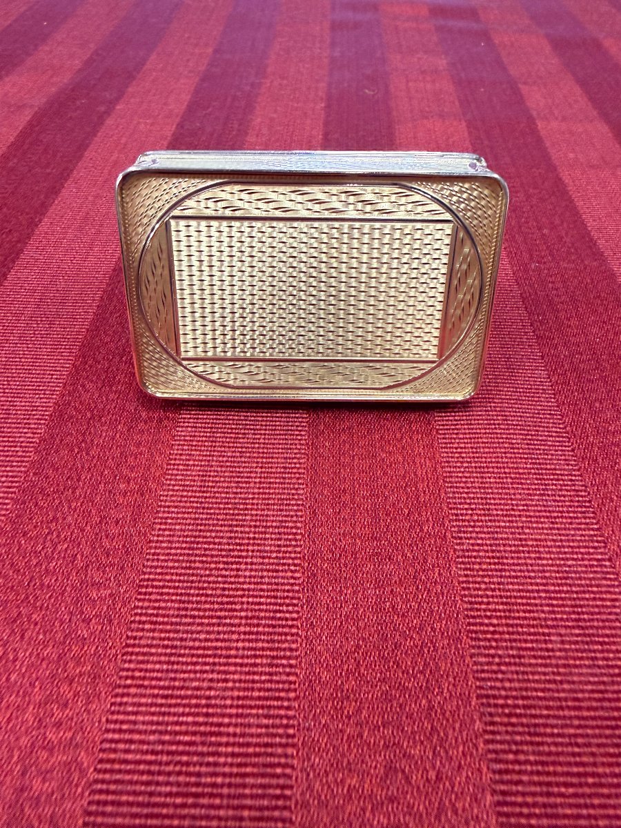 Tabacchiera francese in oro 18 carati-photo-2