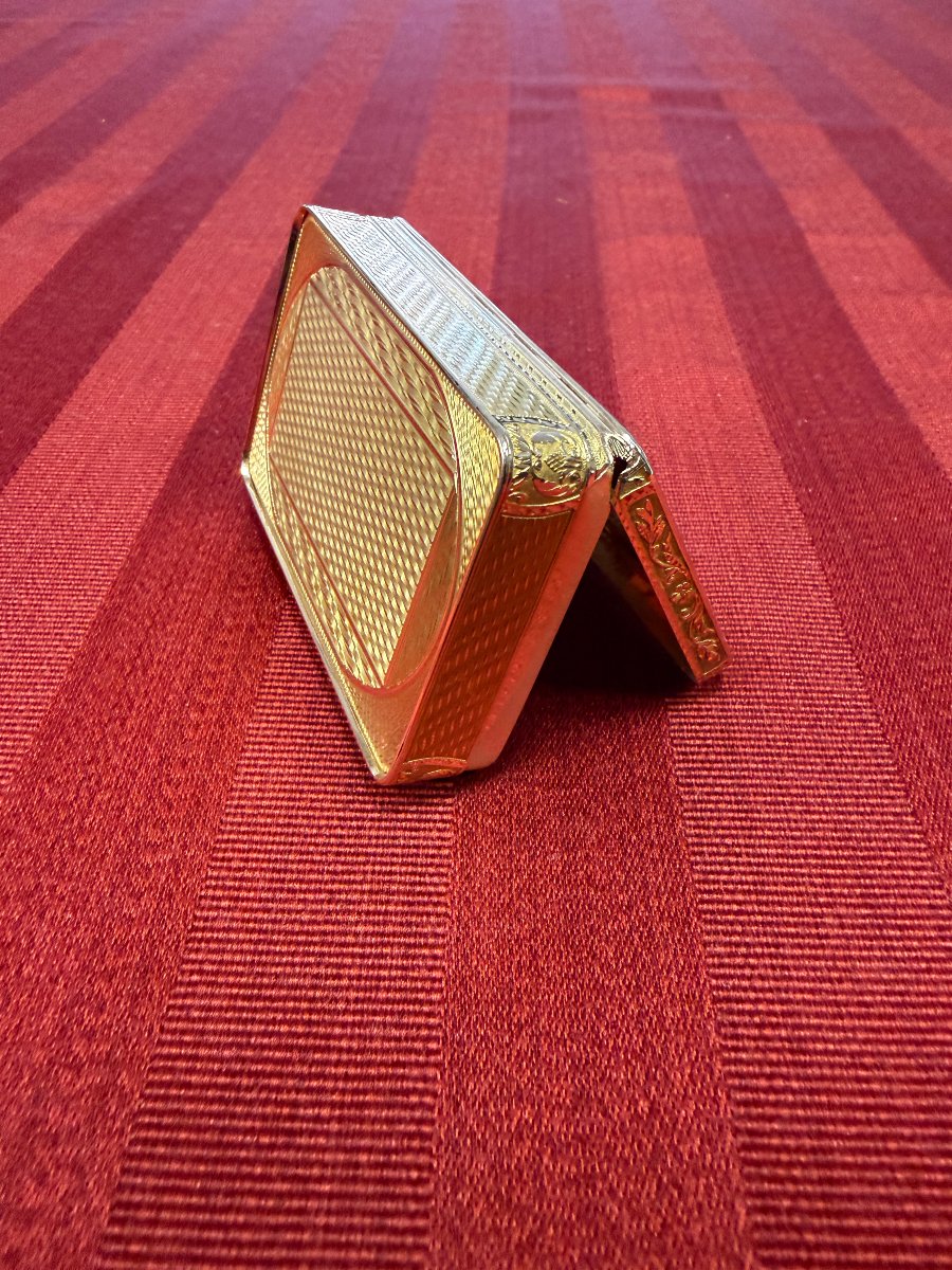 Tabacchiera francese in oro 18 carati-photo-3