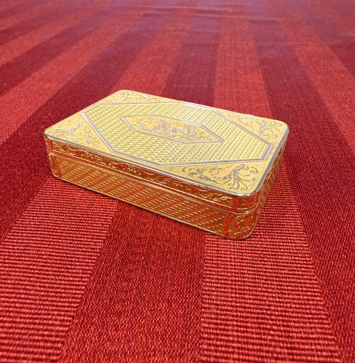 Tabacchiera francese in oro 18 carati-photo-6