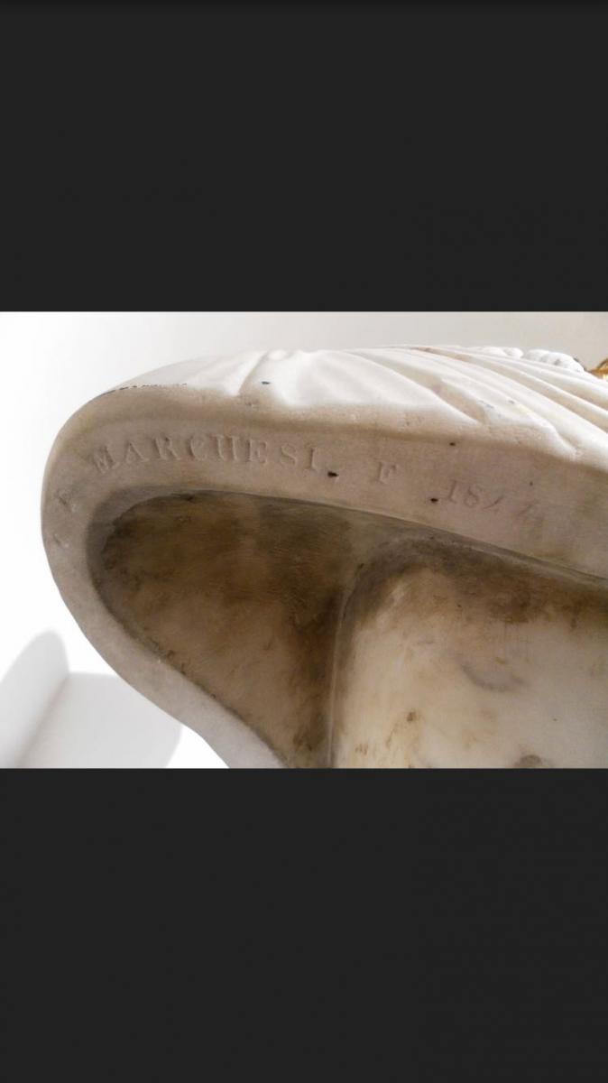 Busto di Cristo Fanciullo – “Il Nazareno”  G. Marchesi F. 1847-photo-2