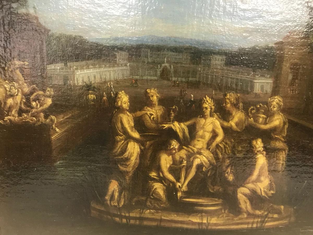 Moucheron Amsterdam 1677 / 1744 Paire Toiles " Paysage "-photo-3