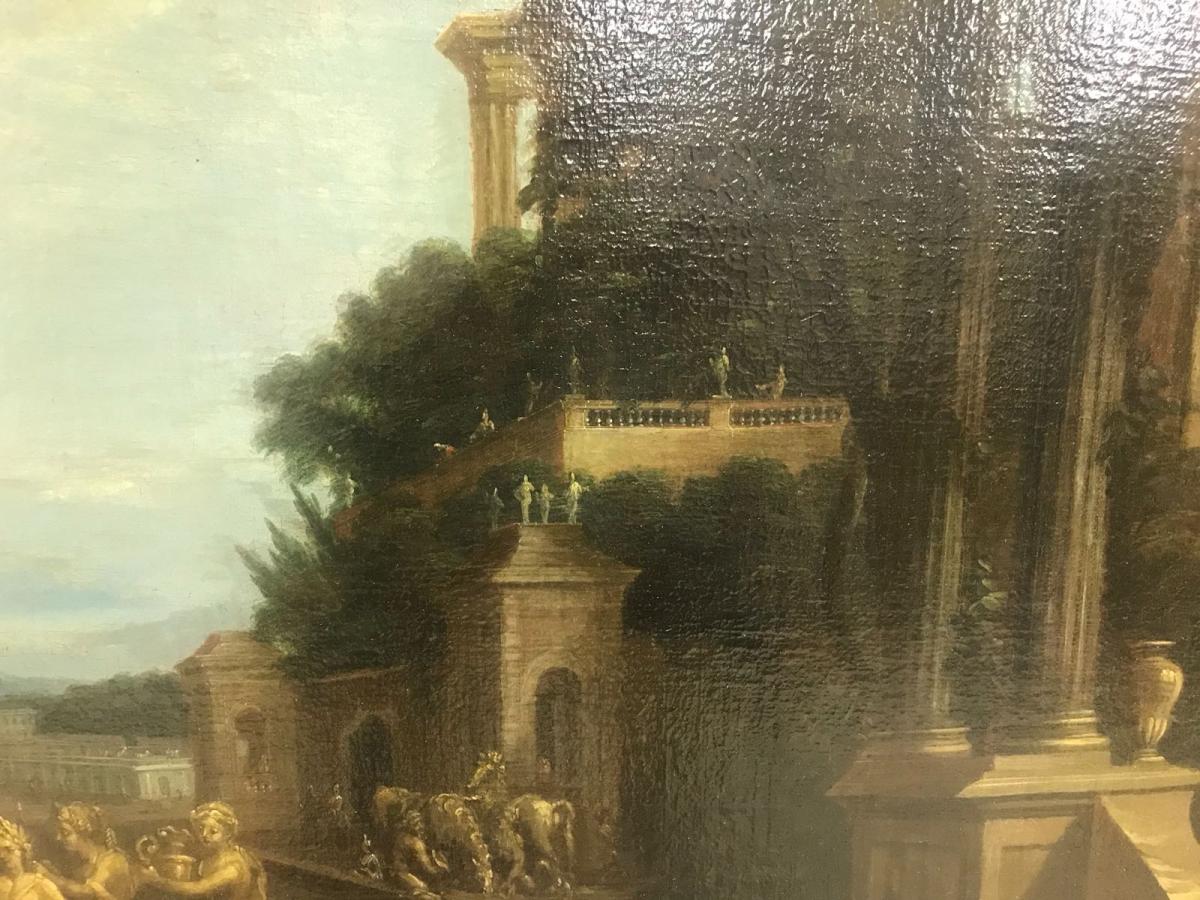 Moucheron Amsterdam 1677 / 1744 Paire Toiles " Paysage "-photo-4
