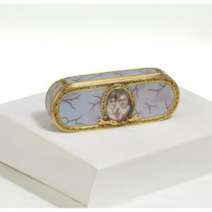 Tabacchiera in oro e smalti, Parigi, circa 1800