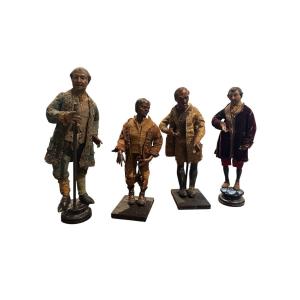 Gruppo di quattro pastori napoletani  Napoli, XVIII secolo