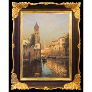 Painter Of 19/20 Century Sign. P. Alferi  "venice Pattern"