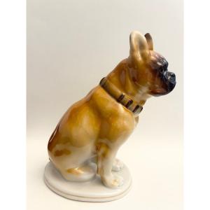 Lomonosov Russian Porcelain French Bulldog Porcelain Lfz