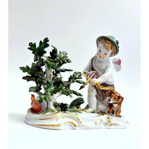 Meissen Porcelain, Puti The Little Hunter Second Half Of The 19th Century
