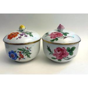 Meissen Porcelain Two Sugar Bowls
