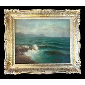 "the Sea At Cannes" Charles Mayer (1897–1973)
