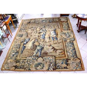  Large Flemishtapestry From The 17th Century Probably Brussels Of Alexander Entering Babylon