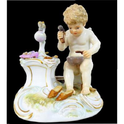 Meissen - Porcelain Little Angel Figurine 