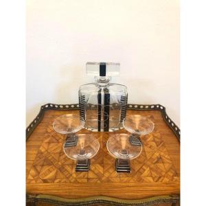 Karel Palda Czech Art Deco Glass  Service For Port Wine