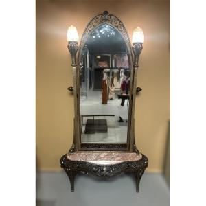 Art Deco Mirror Attributed To Raymond Subes
