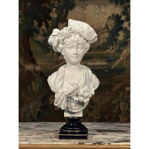 Biscuit Bust Of A. Carrier-belleuse