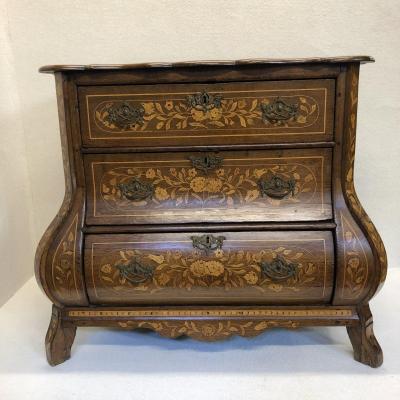18th Century Dutch Floral Commode