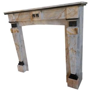 Art Deco Marble Fireplace