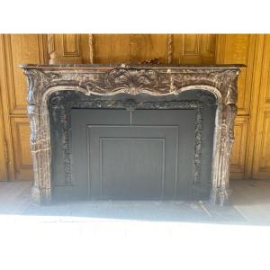 Louis XV Fireplace, Rococo, Ca. 1775