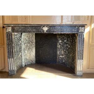 Louis XVI Fireplace In St. Anna And Carrara Marble