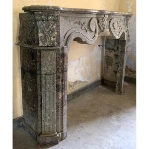  Régency Style Fireplace With The Original Trumeau, Ca.1775
