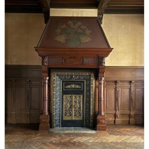 Large Fireplace, Renaissance Style, Ca. 1880