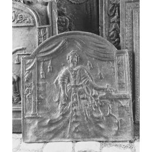 Fireback In Cast Iron, Ca.1750